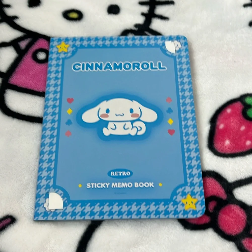 Cinnamoroll Memo Book-Style Set of Sticky Notes and Stationary Pages
